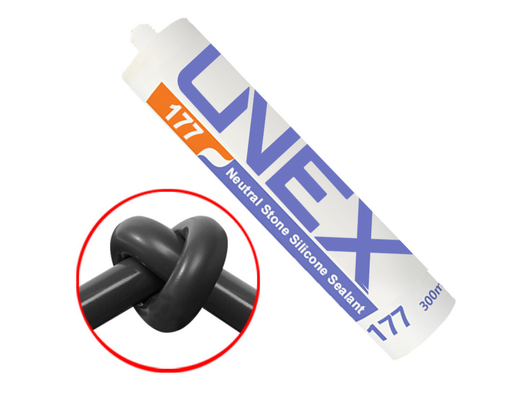 UNEX 177 Nötr Taş Yapıştırıcı Tutkal Su Geçirmez Derz Silikonlu Beton Mastik