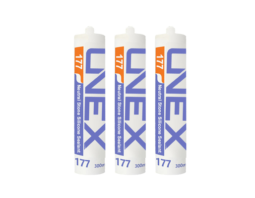 UNEX 177 en iyi fiyat nötr beton silikon mastik, mermer için silikon jel yapıştırıcı tutkal